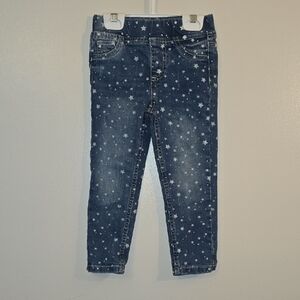 Falls Creek Denim Star Pattern Toddler Girl Jeans. LOT P